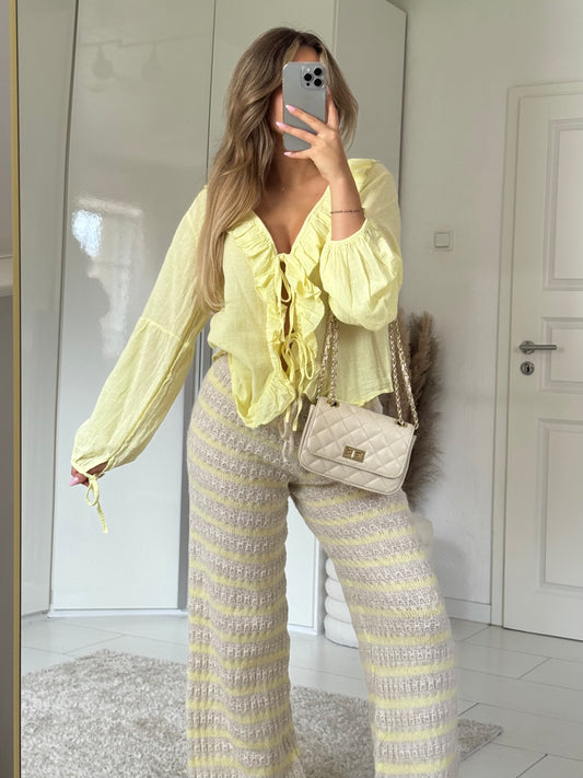 Kuschli Hose creme-gelb