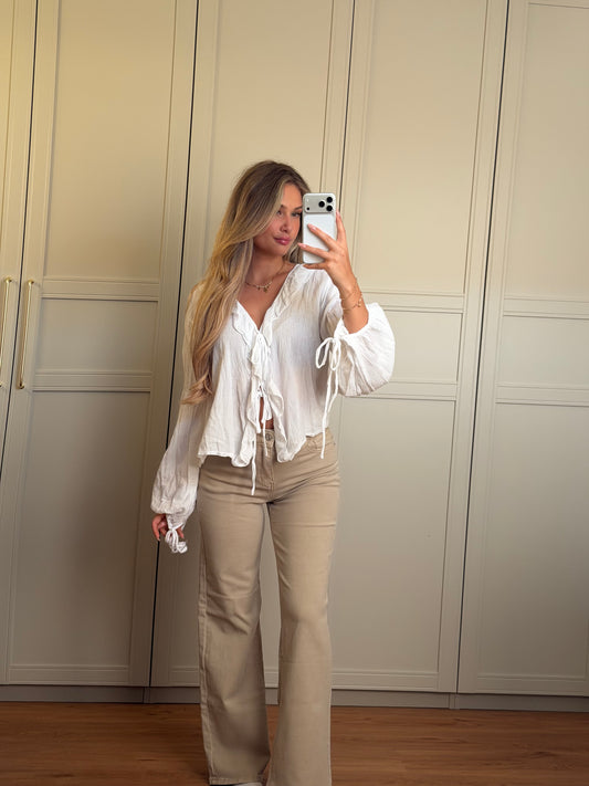 Straight leg Jeans Beige