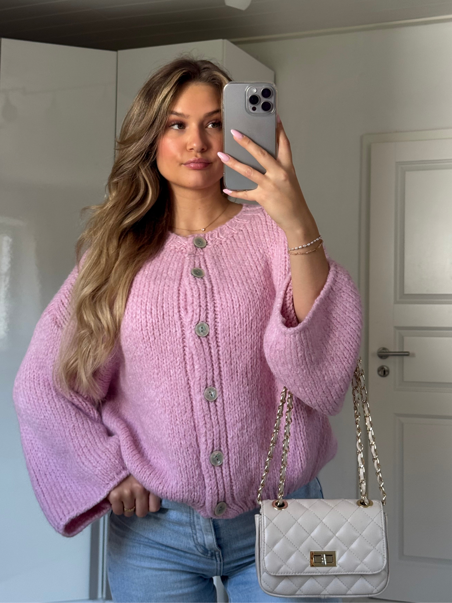 Cozy Everyday Cardigan - Rosa