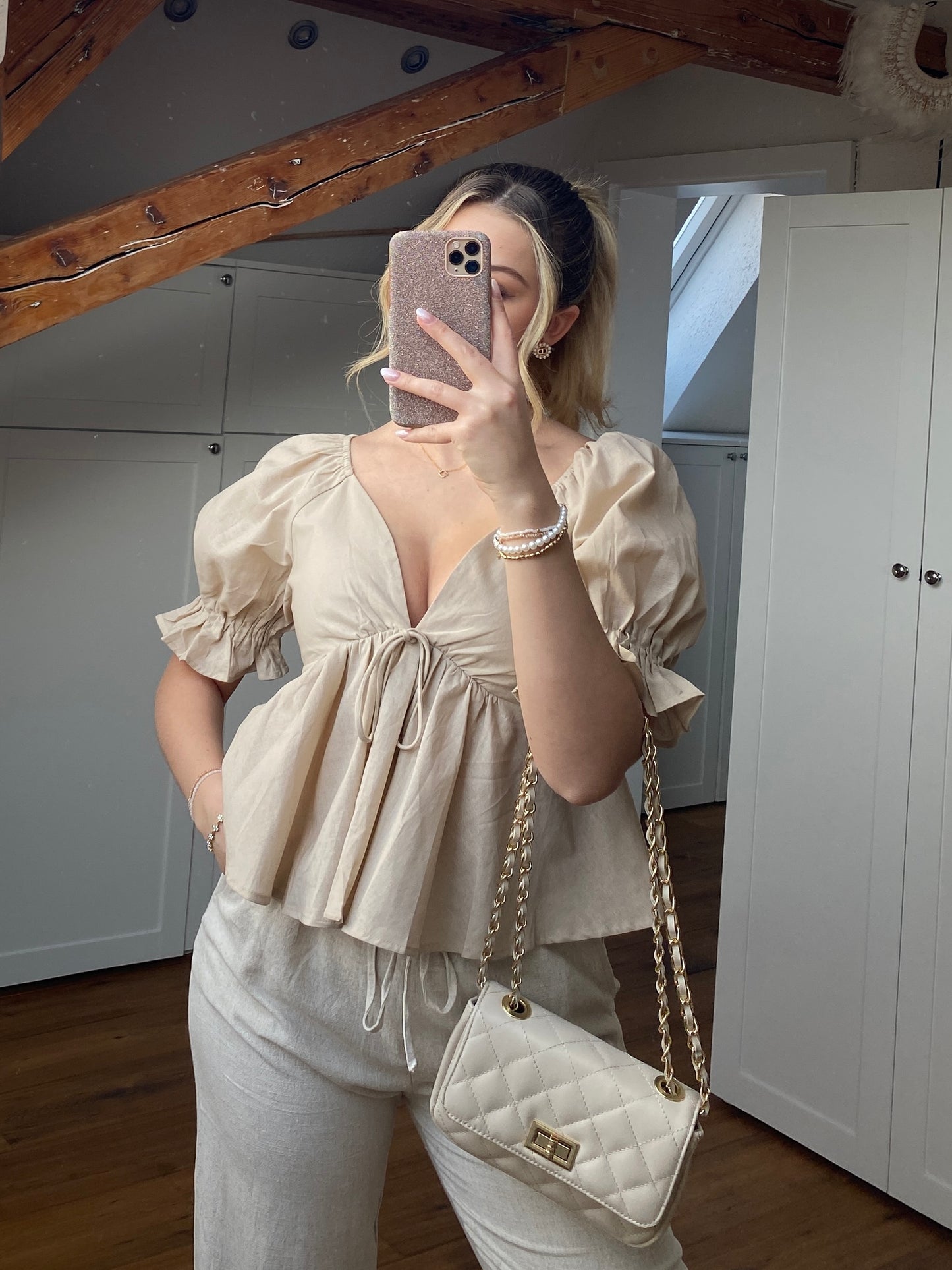 Bluse Lovely - beige