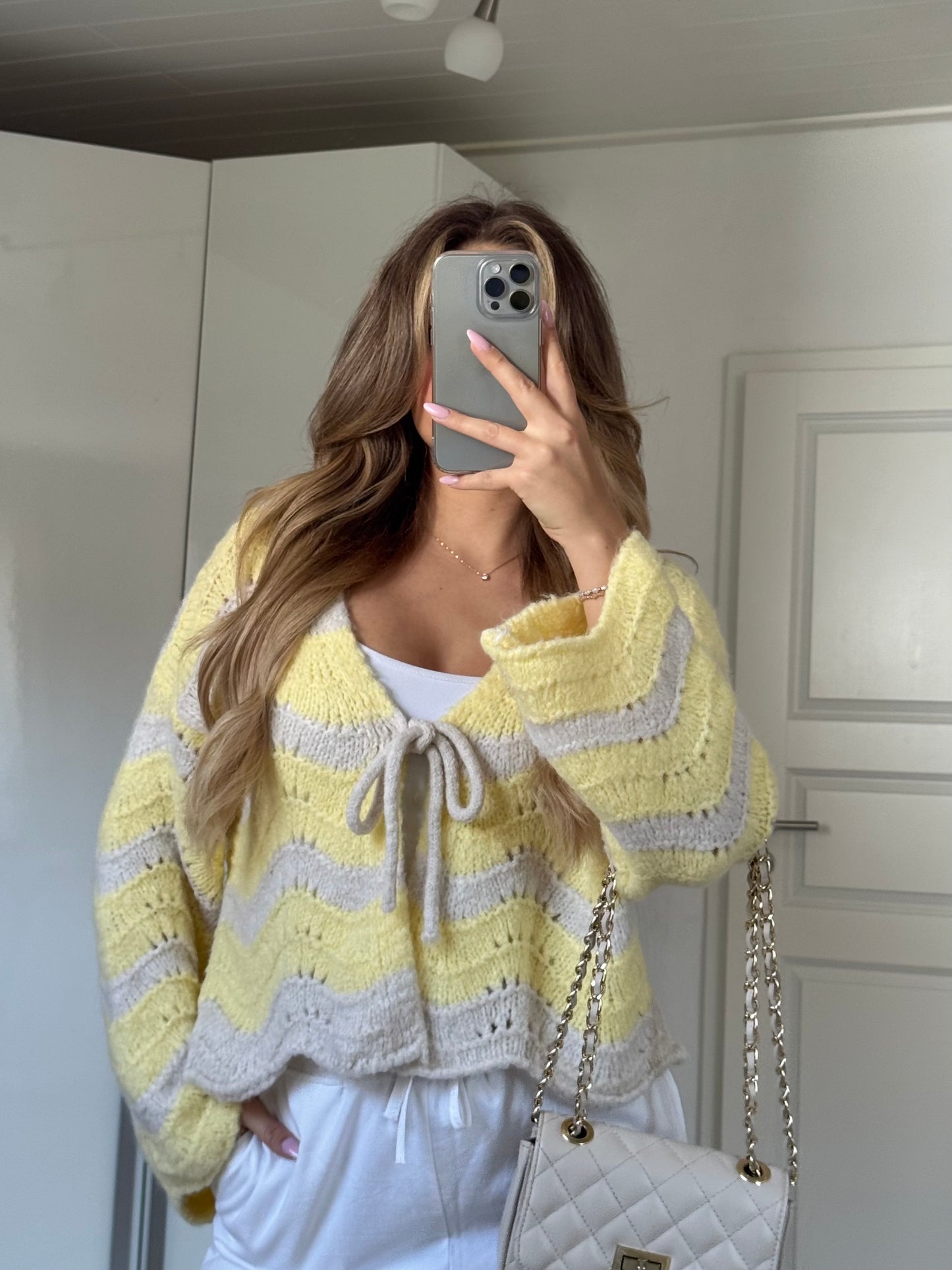 Wave Cardigan - Lemon