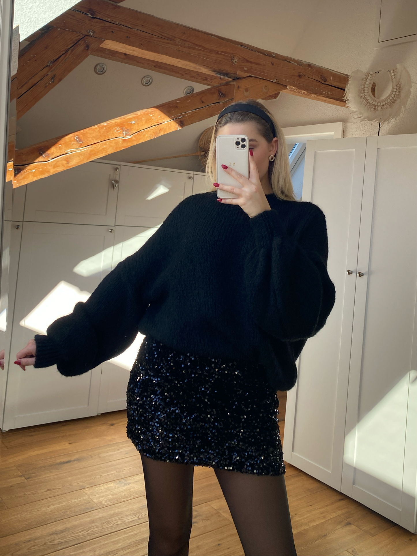 Maxine Strickpullover - schwarz