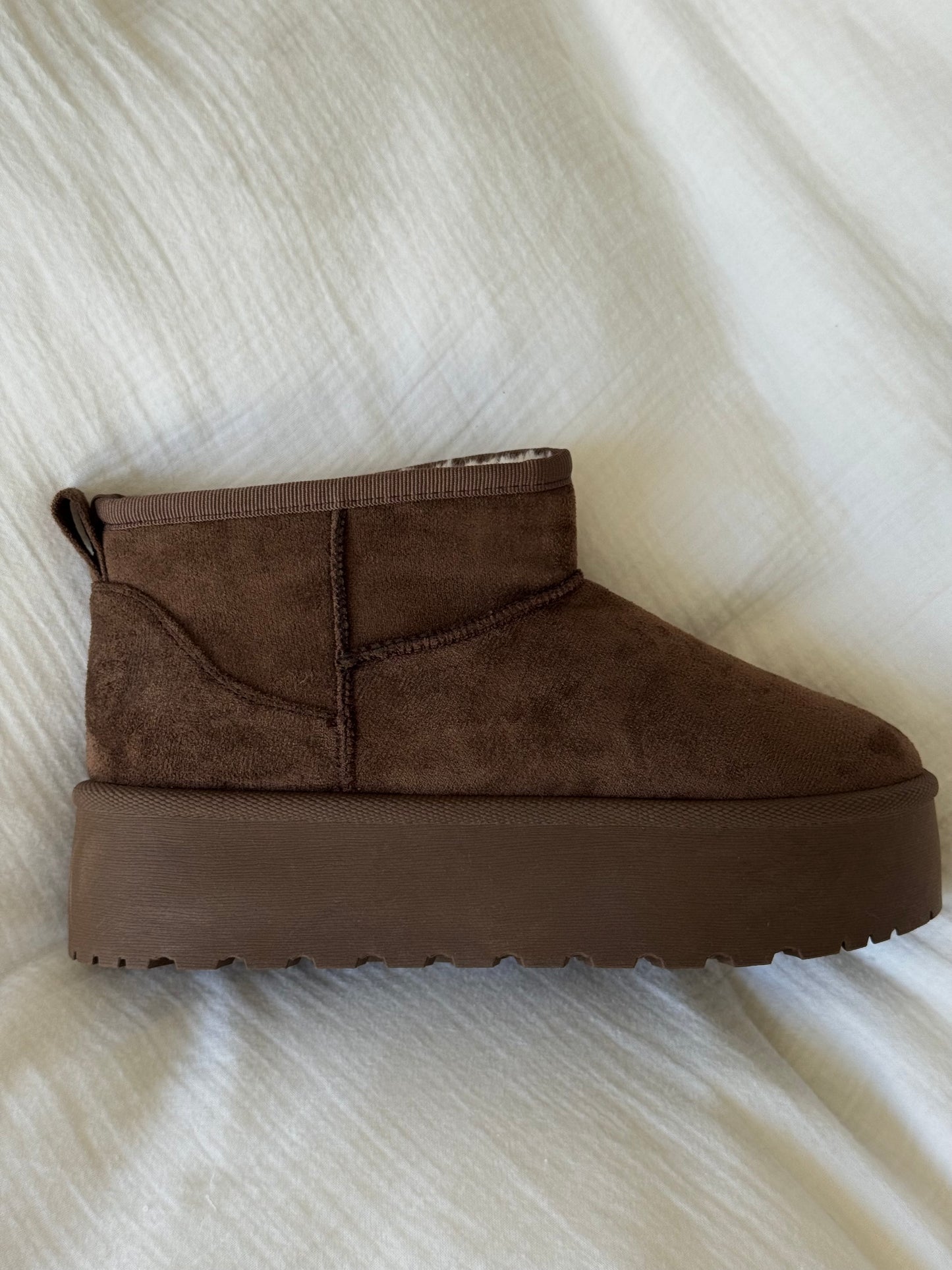 Plattform Boots - dark brown