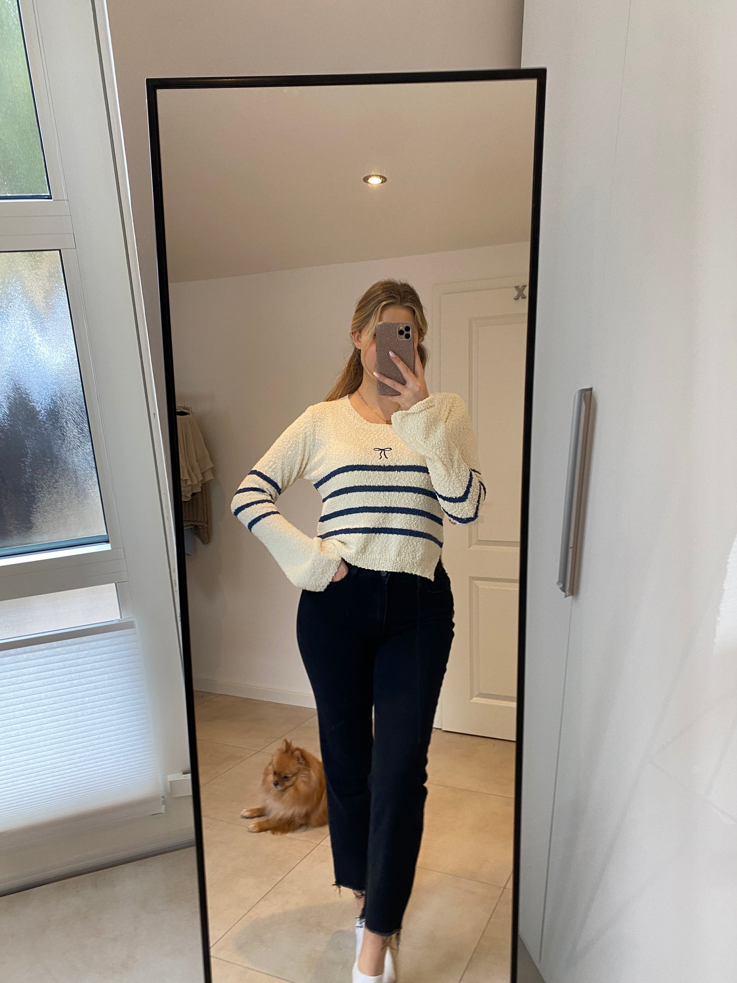 Schwarze Mom Jeans