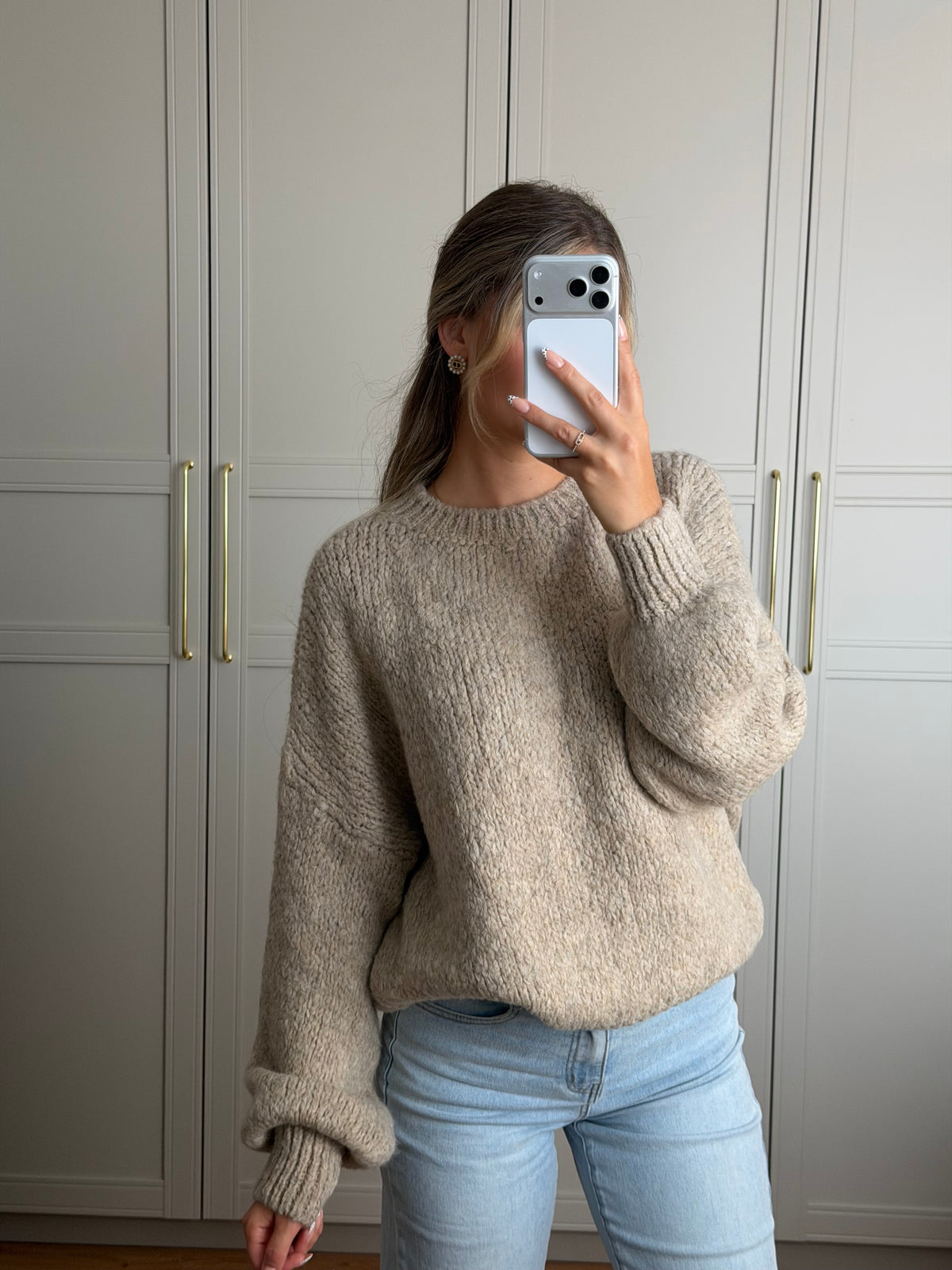 Maxine Strickpullover - taupe