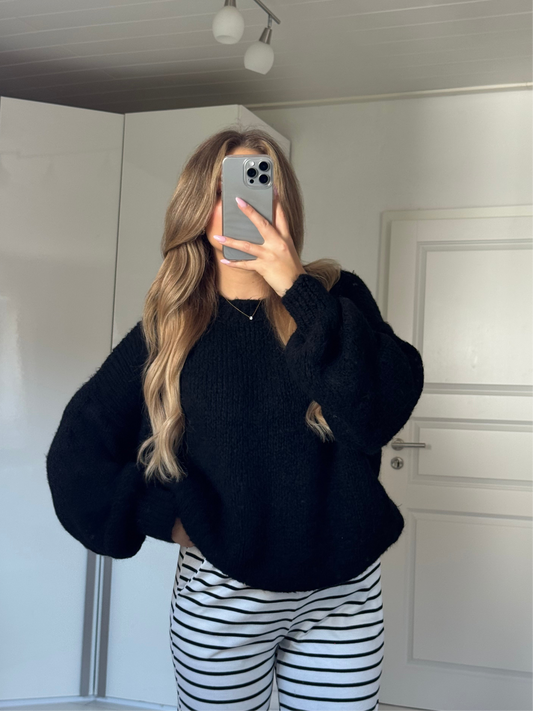Maxine Strickpullover - schwarz