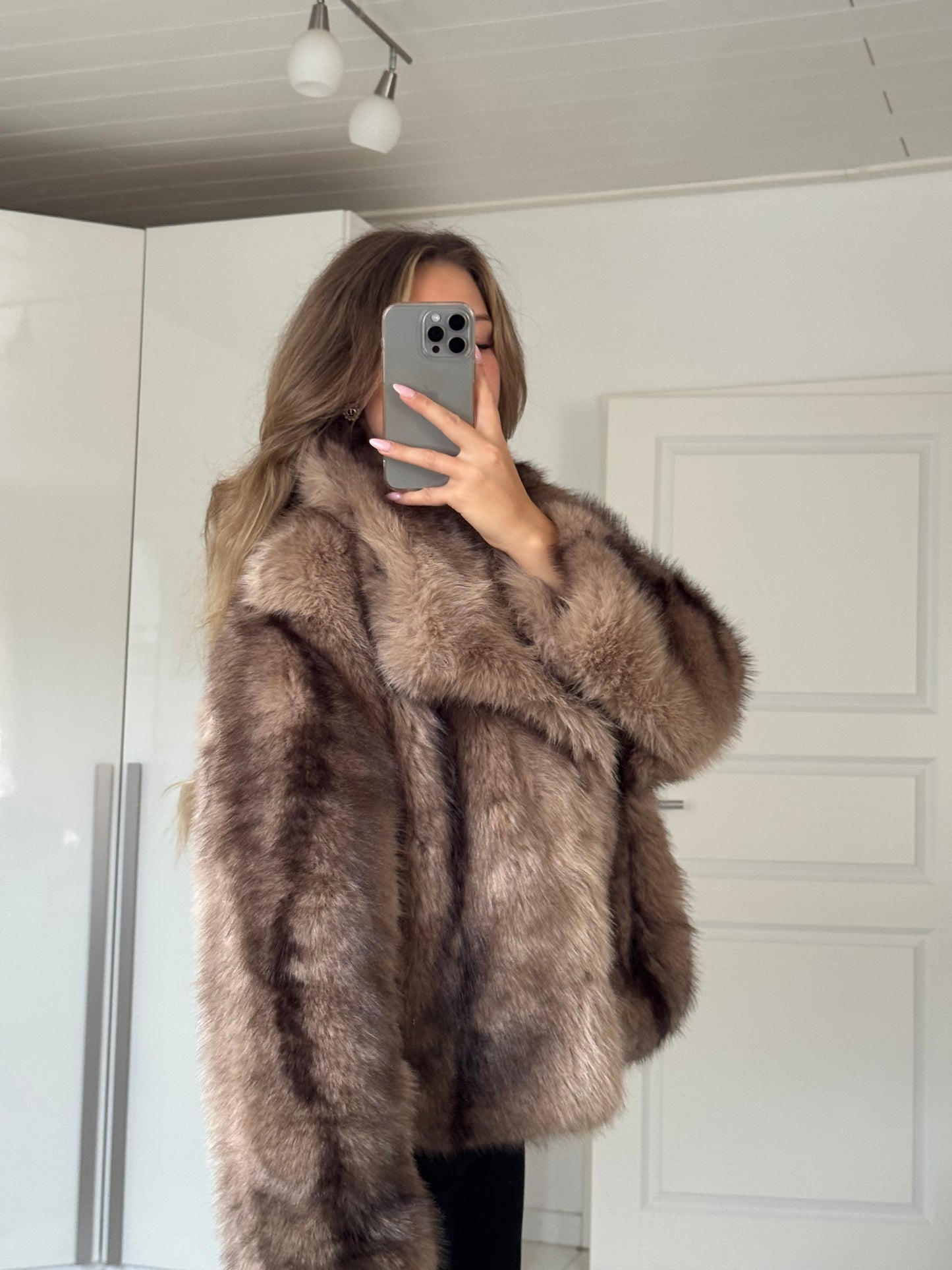 Felljacke - Beige
