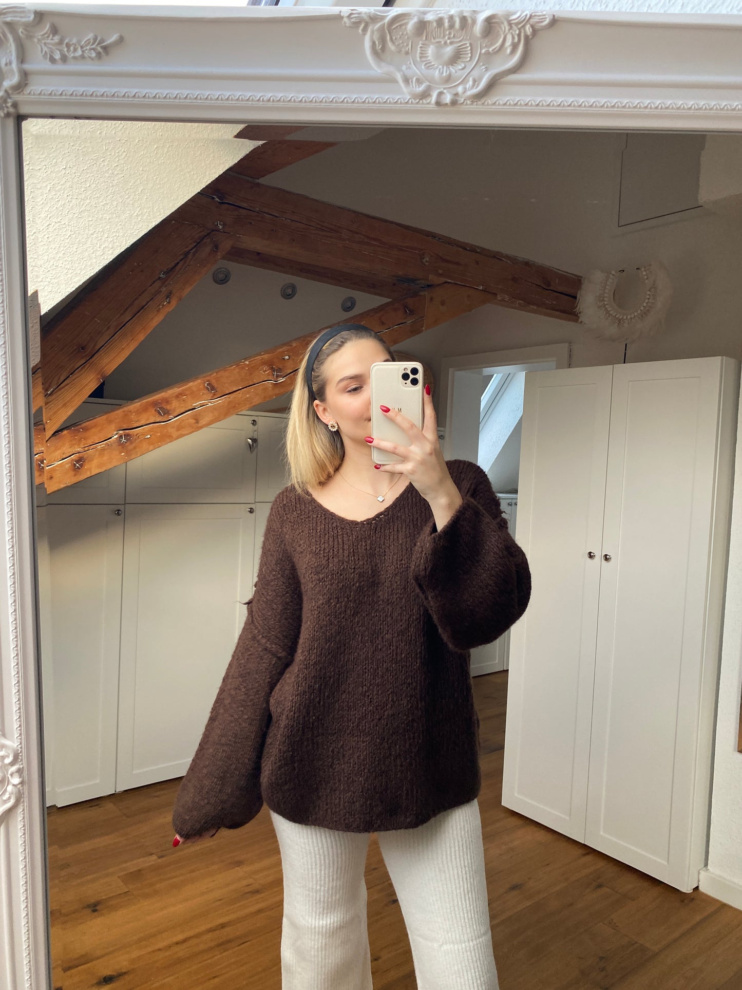 Mila Strickpullover - Schoko