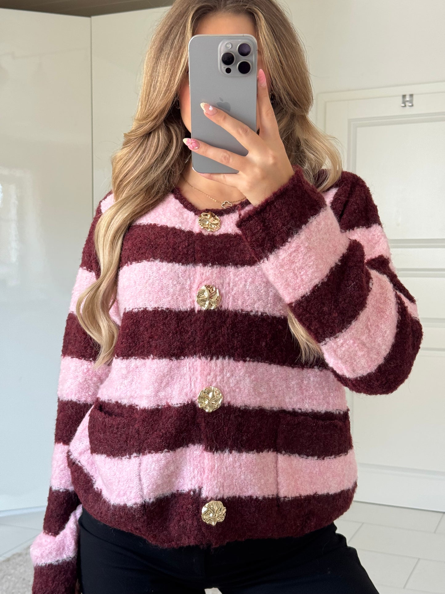 Elegant Stripe Cardigan