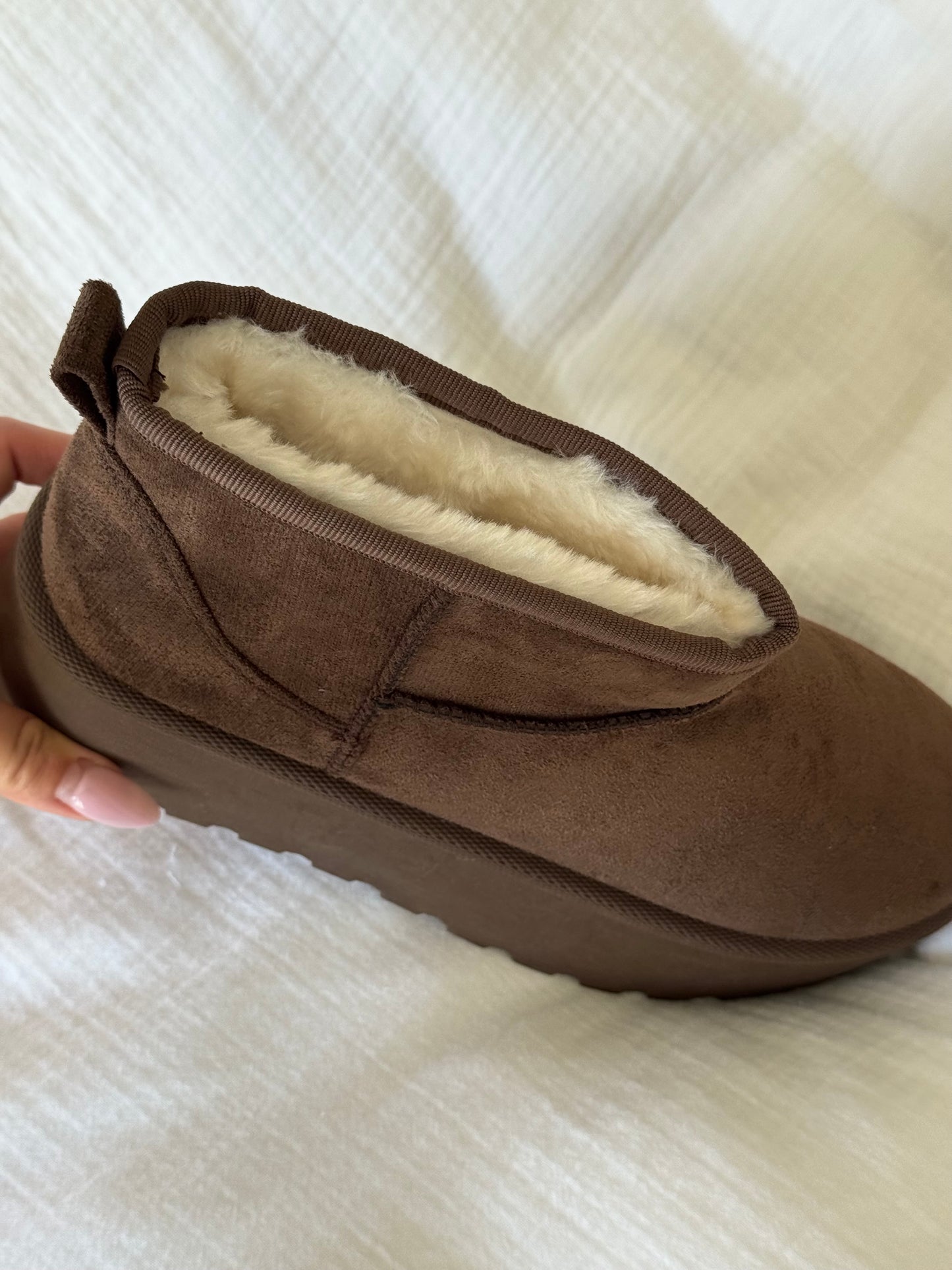 Plattform Boots - dark brown