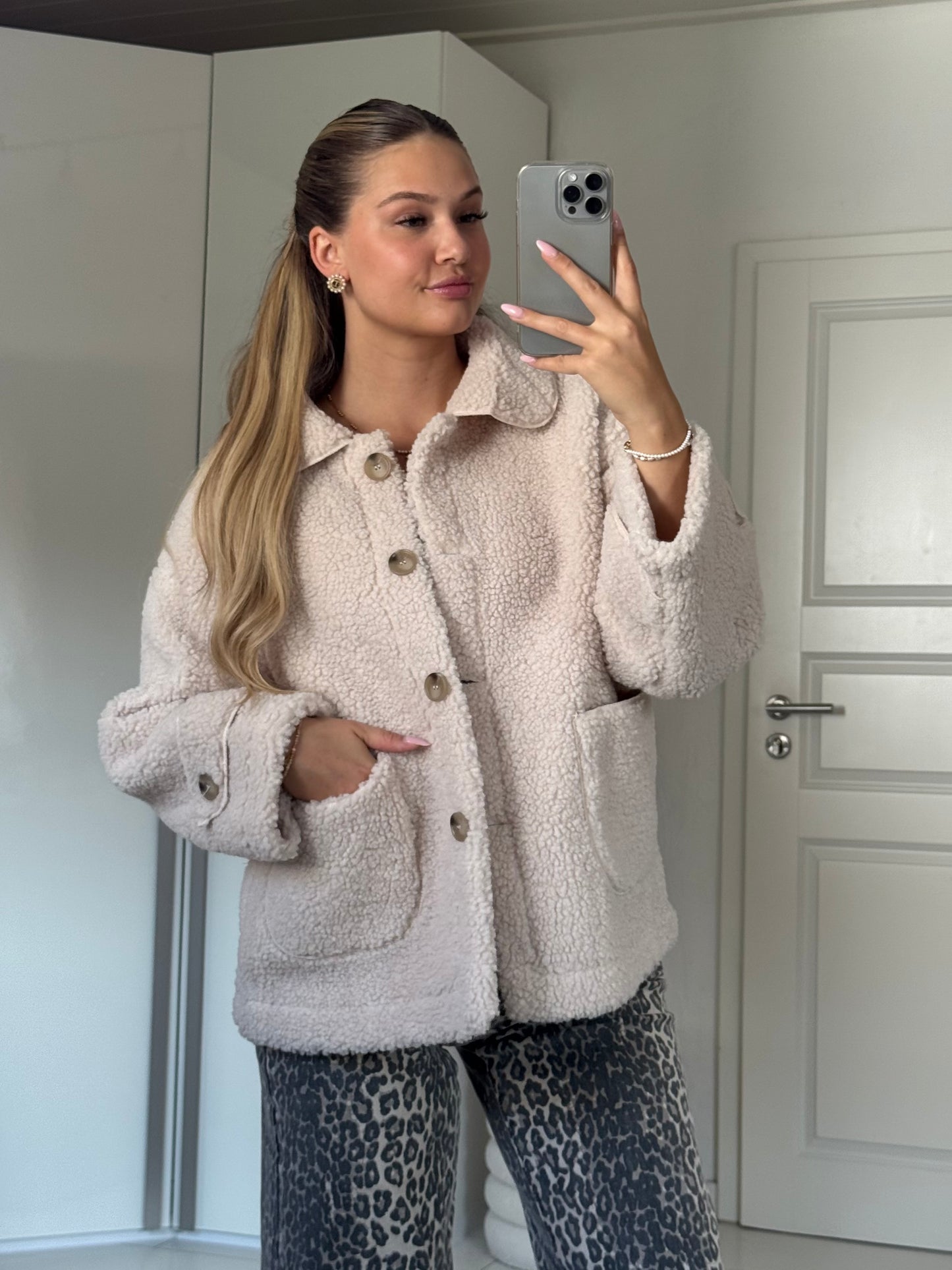 Teddy Jacke - Creme
