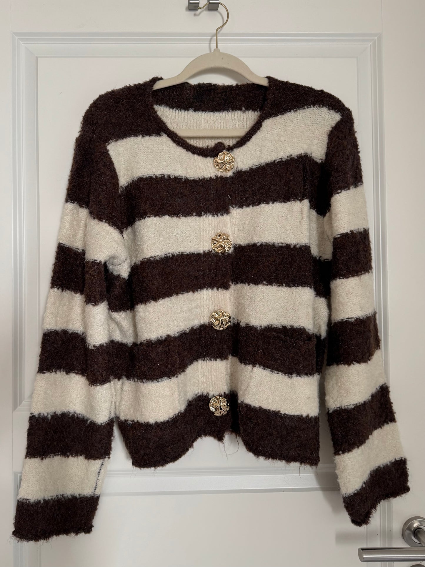 Elegant Stripe Cardigan