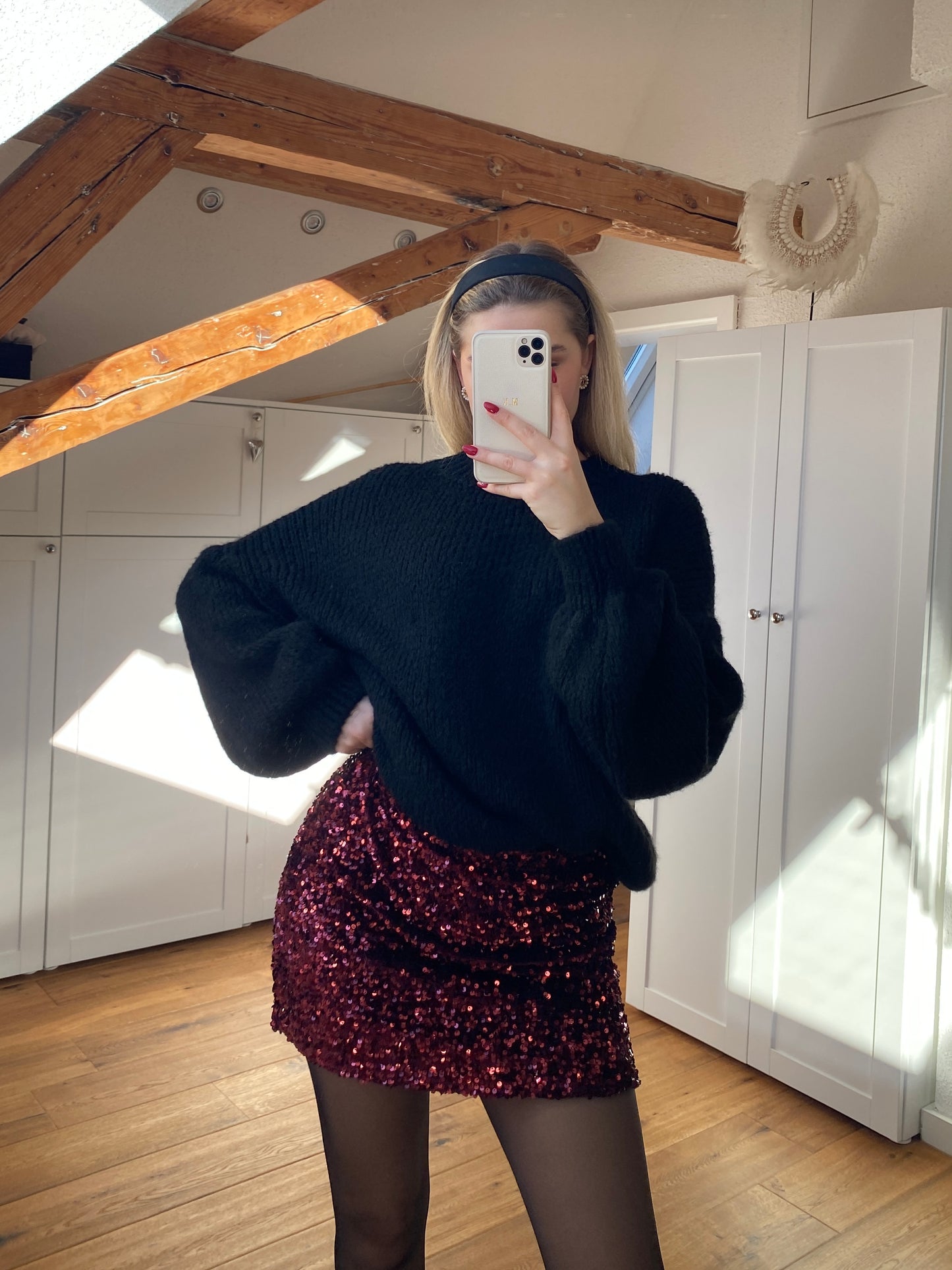 Maxine Strickpullover - schwarz