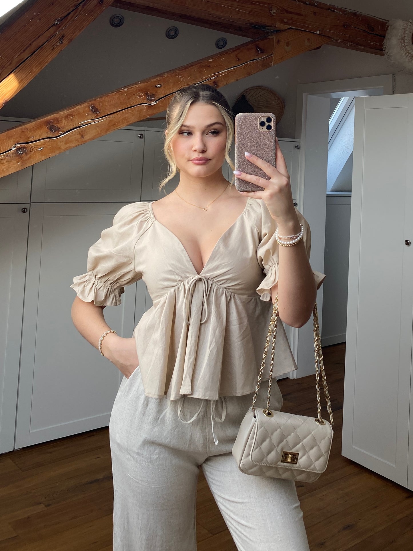 Bluse Lovely - beige