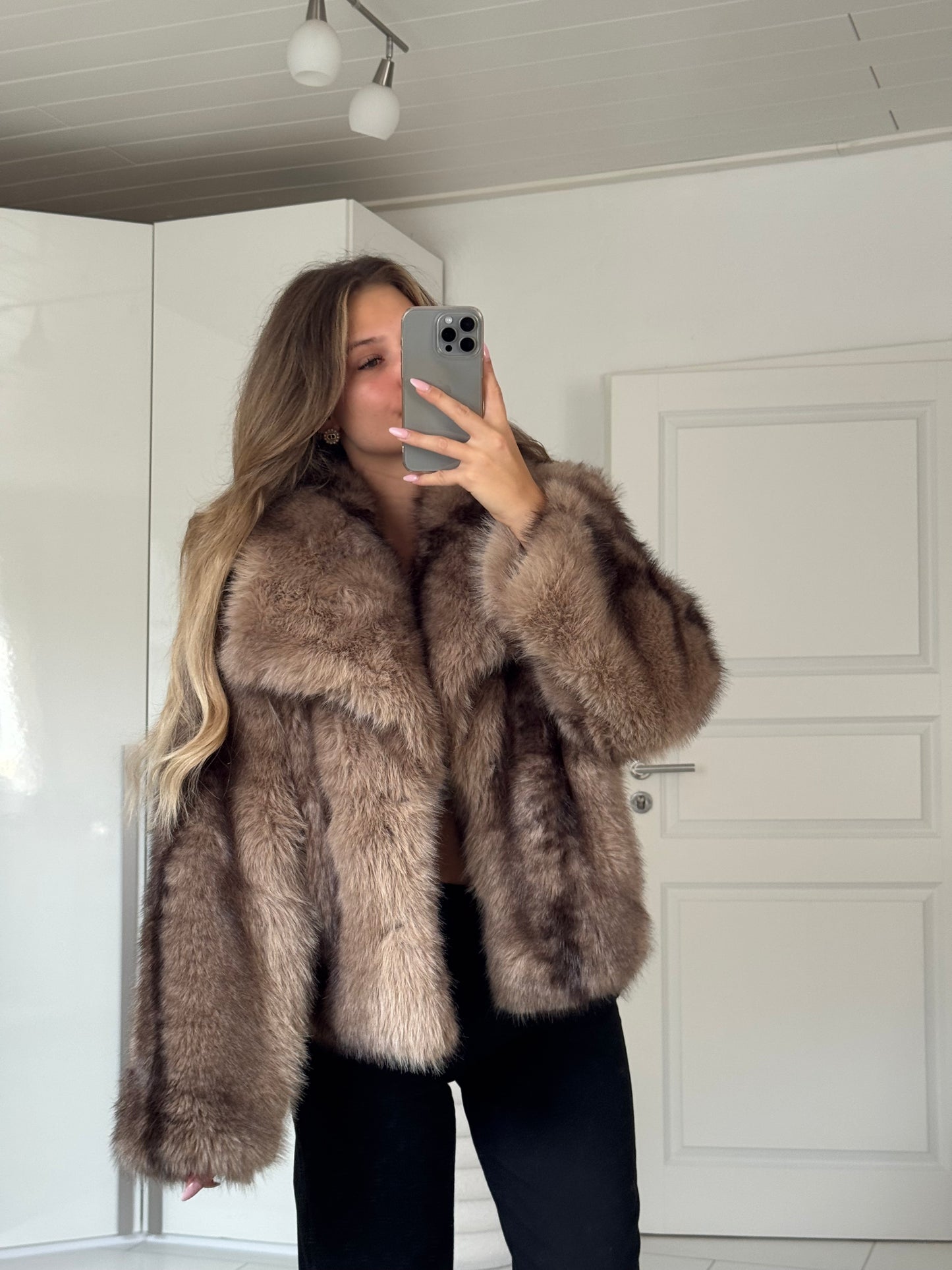 Felljacke - Beige