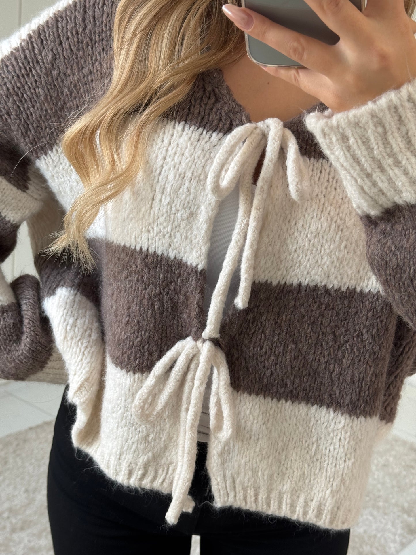 Streifen Cardigan - Hazel