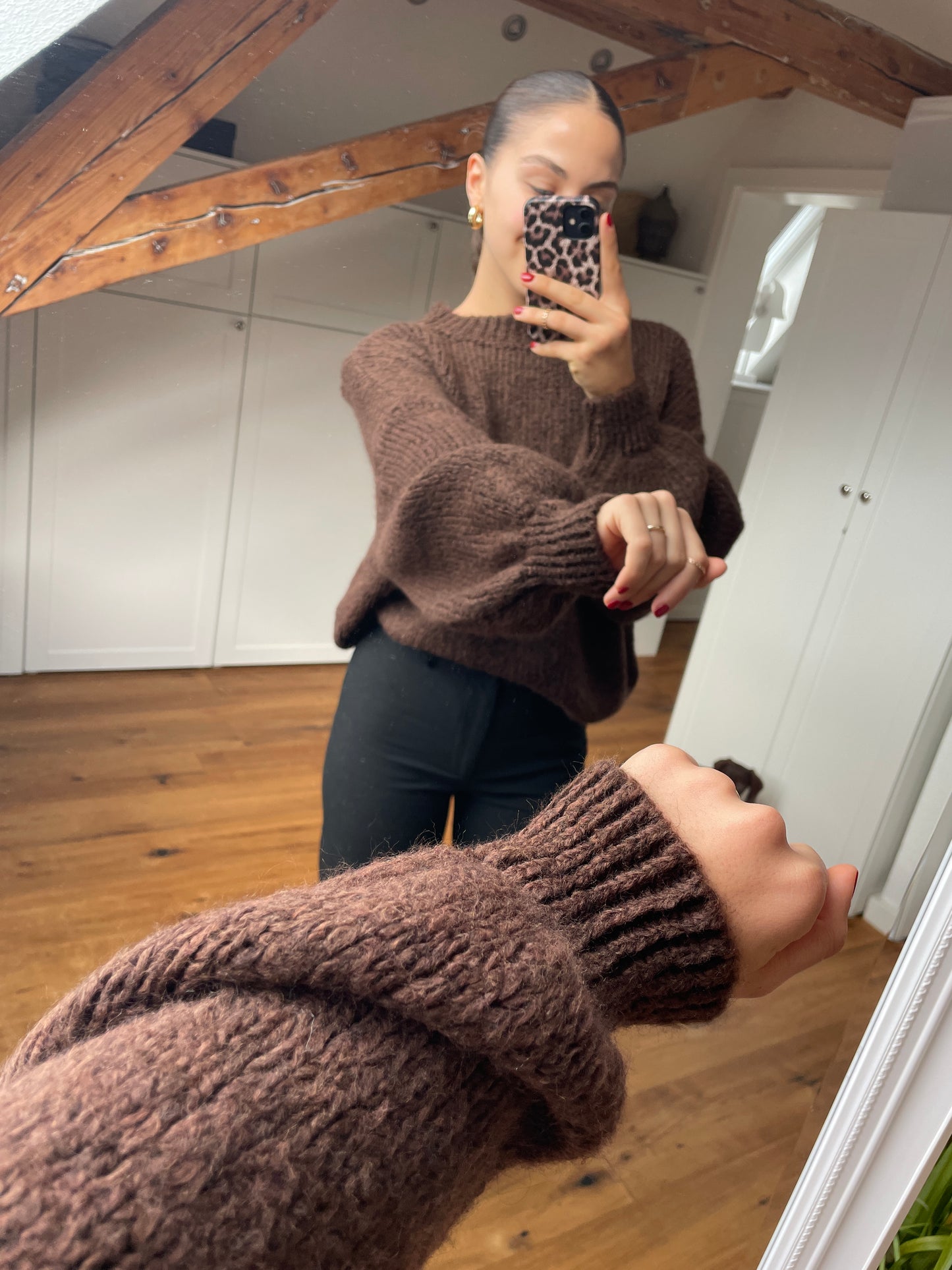 Maxine Strickpullover - Schoko