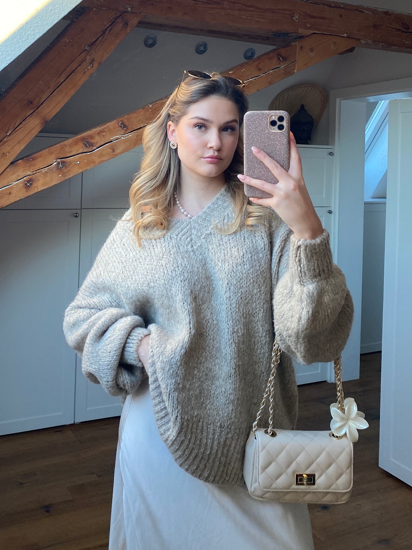 Strickpullover Missy - Taupe