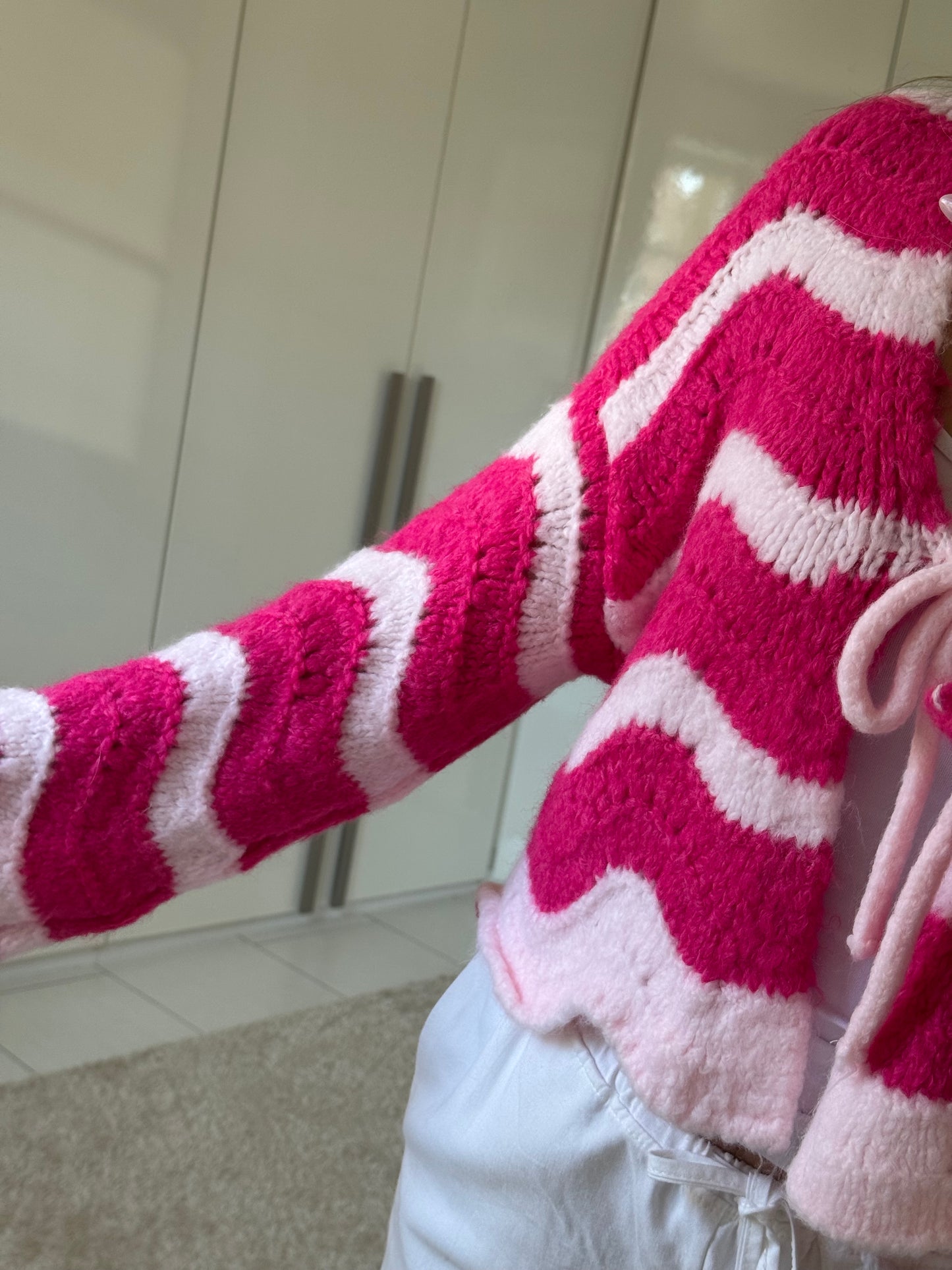 Wave Cardigan - Rose