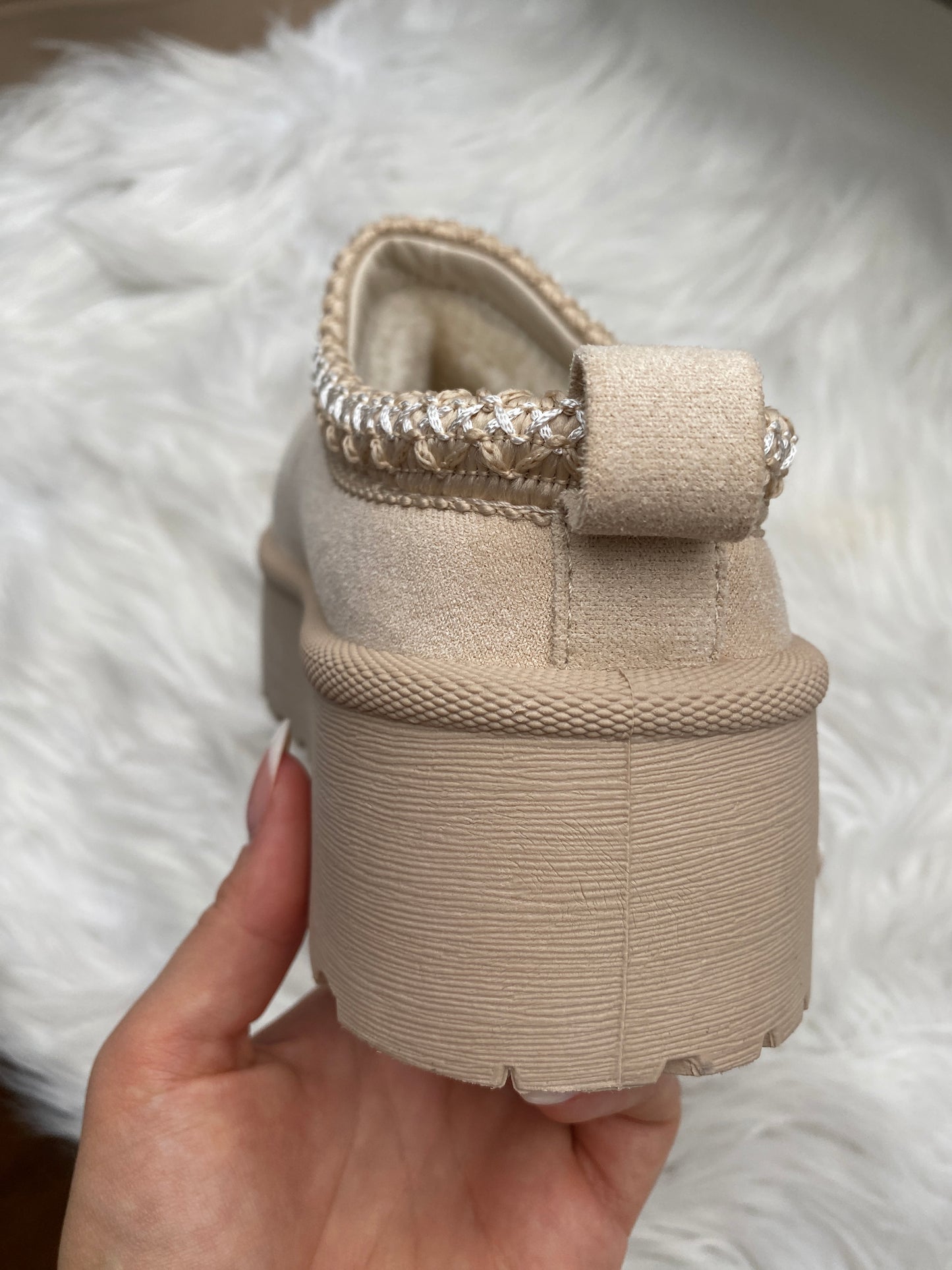Slipper Boots - Creme