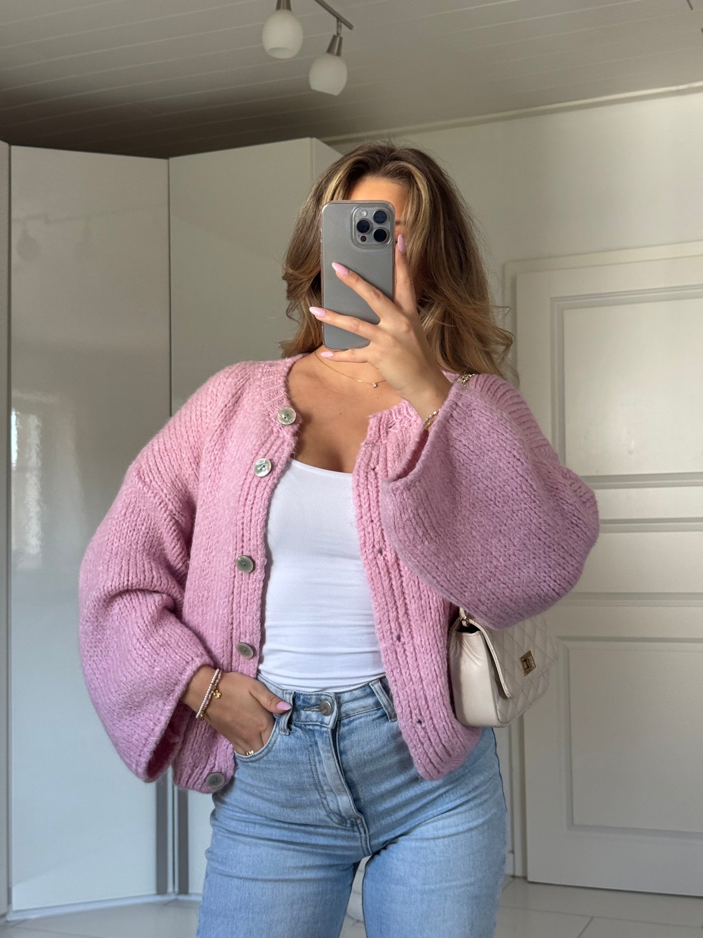 Cozy Everyday Cardigan - Rosa