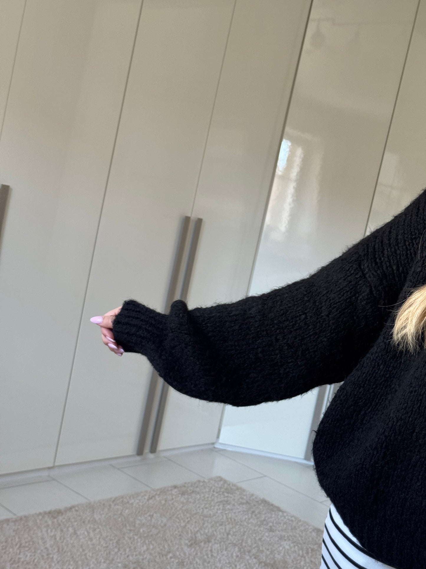 Maxine Strickpullover - schwarz