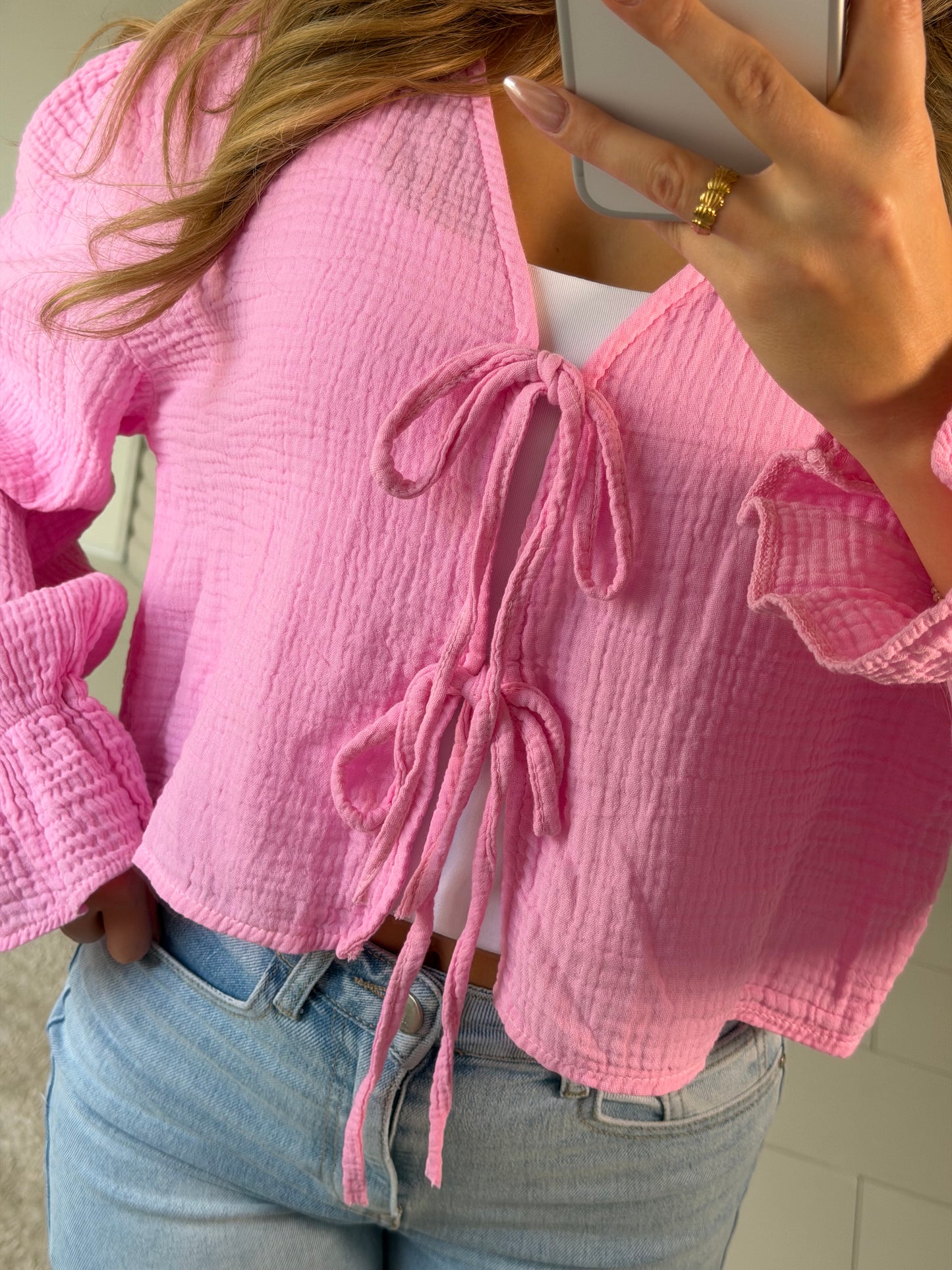 Musselin Schleifi Bluse