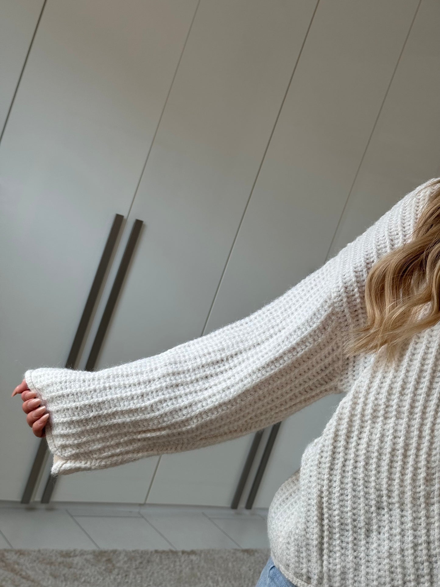 Knoten Cardigan - Ecru