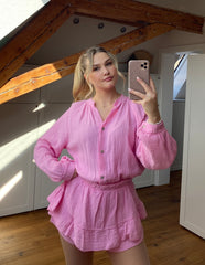 Musselin Jumpsuit - pink