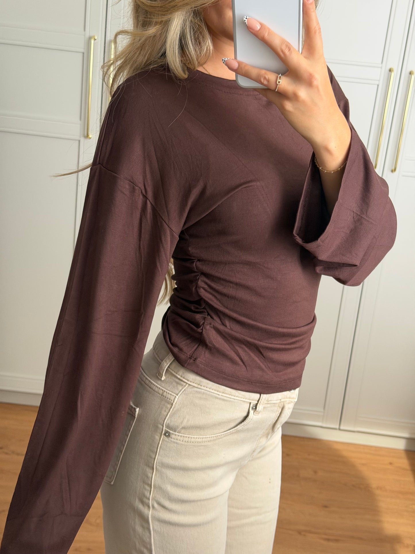 Flared Langarmshirt