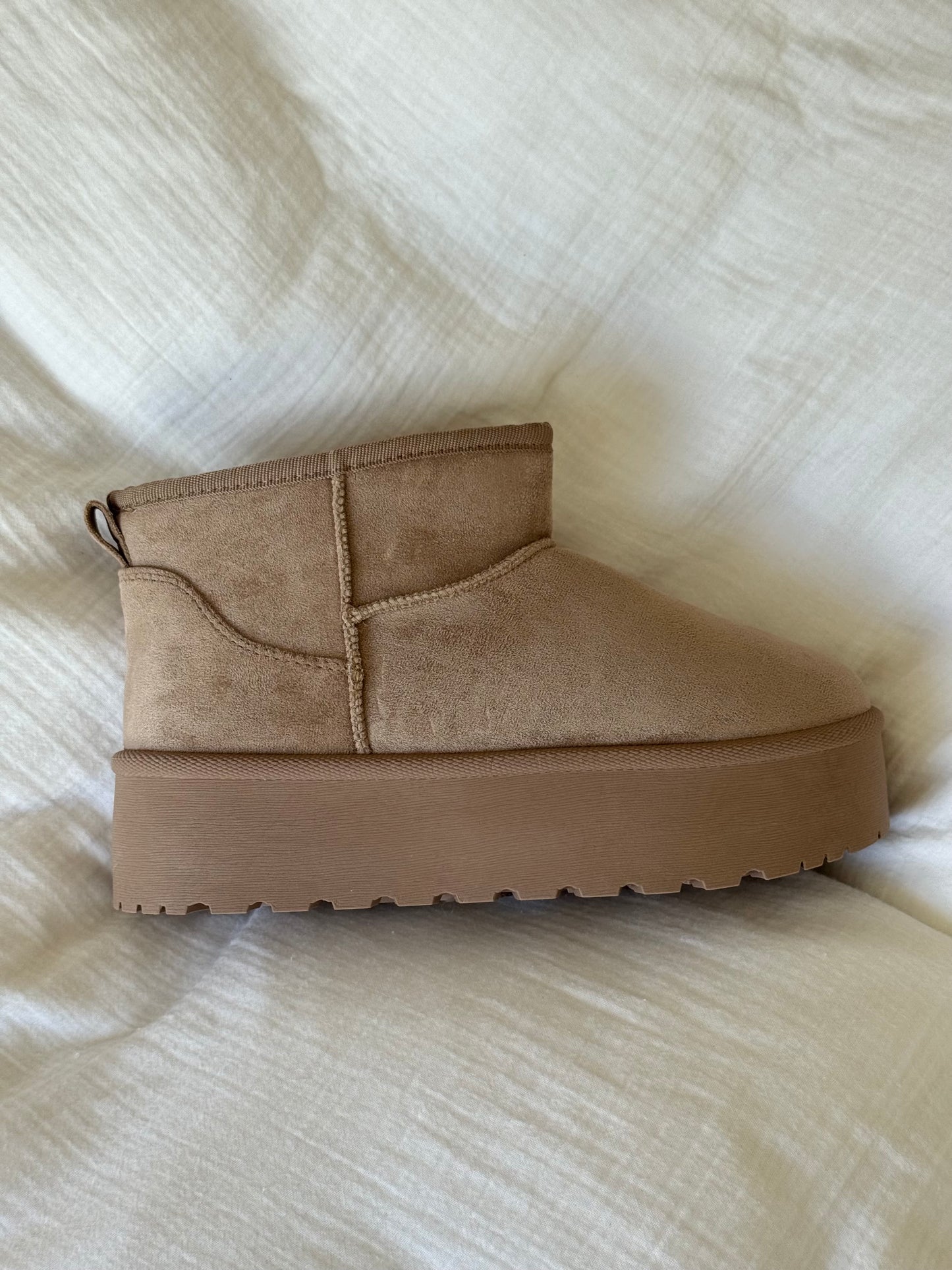 Plattform Boots - Light Brown