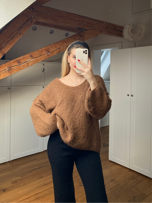 Mila Strickpullover - Camel