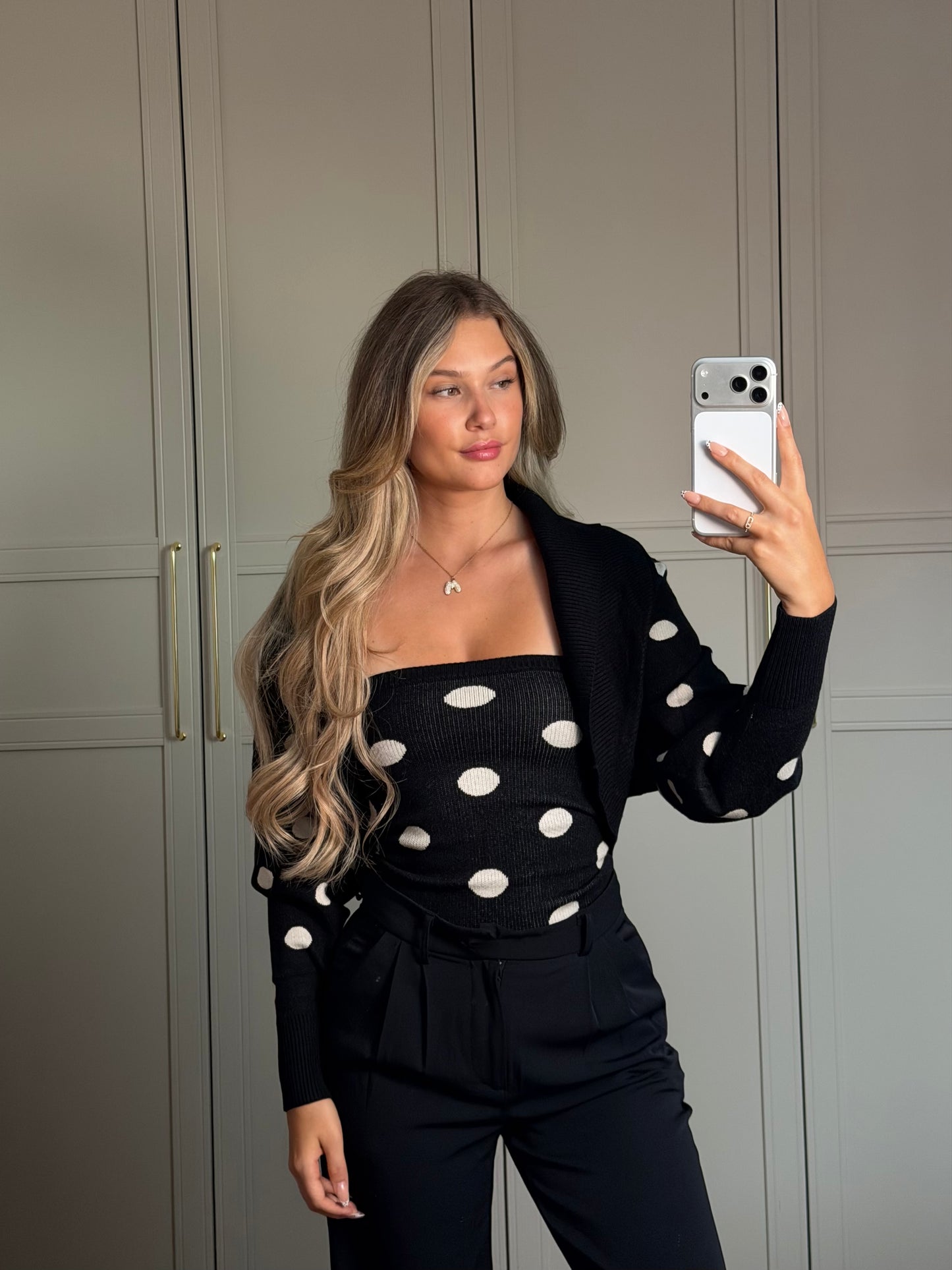 Punkte Bandeau + Bolero
