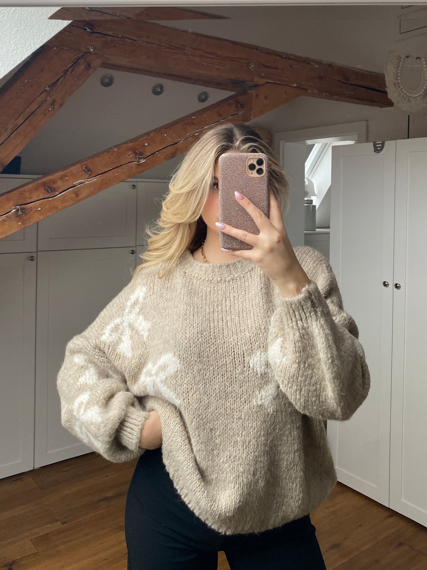 Maxine Schleifchen Pullover - taupe