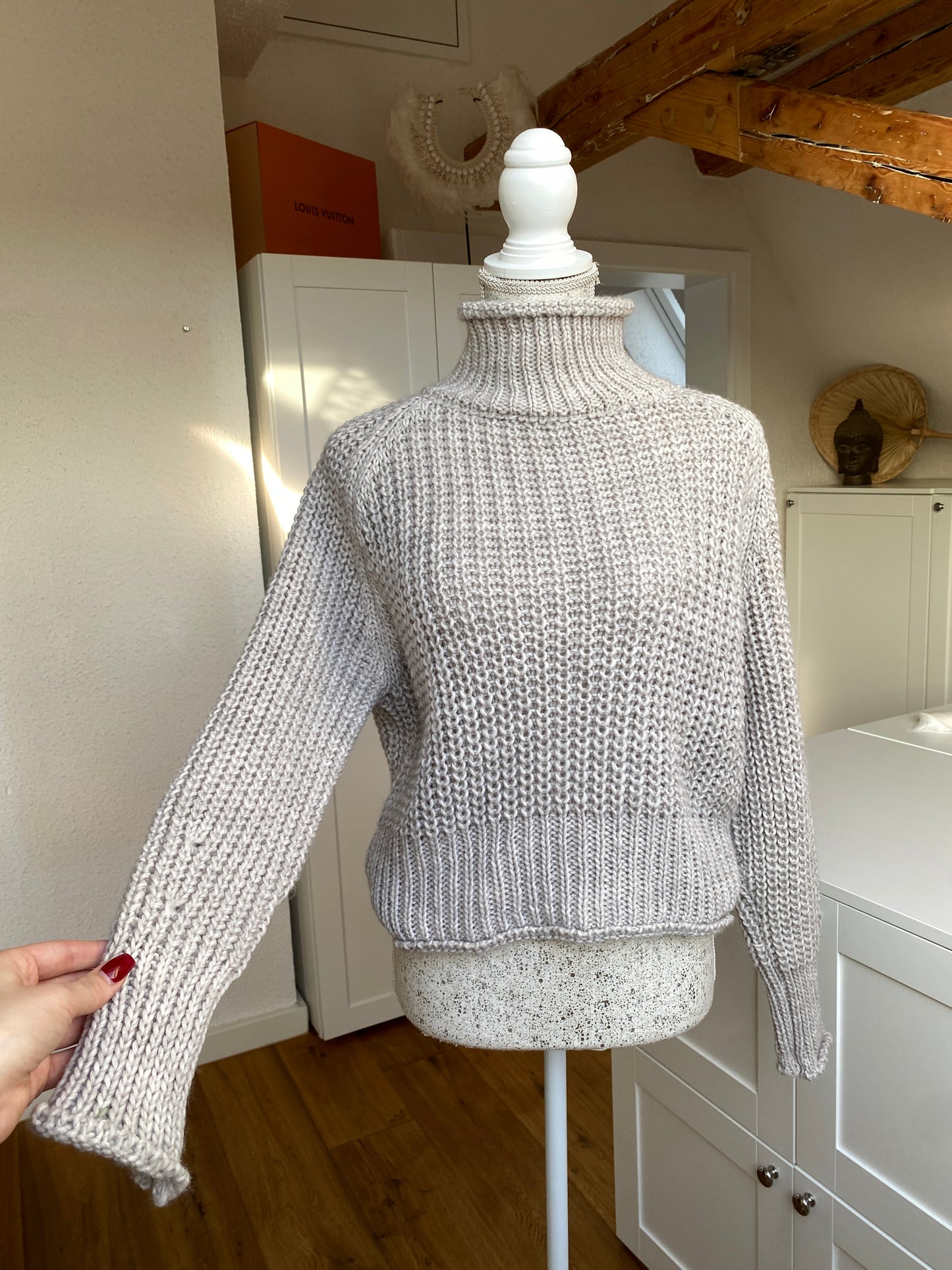 Bella Strickpullover - Greige