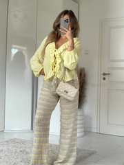 Kuschli Hose creme-gelb