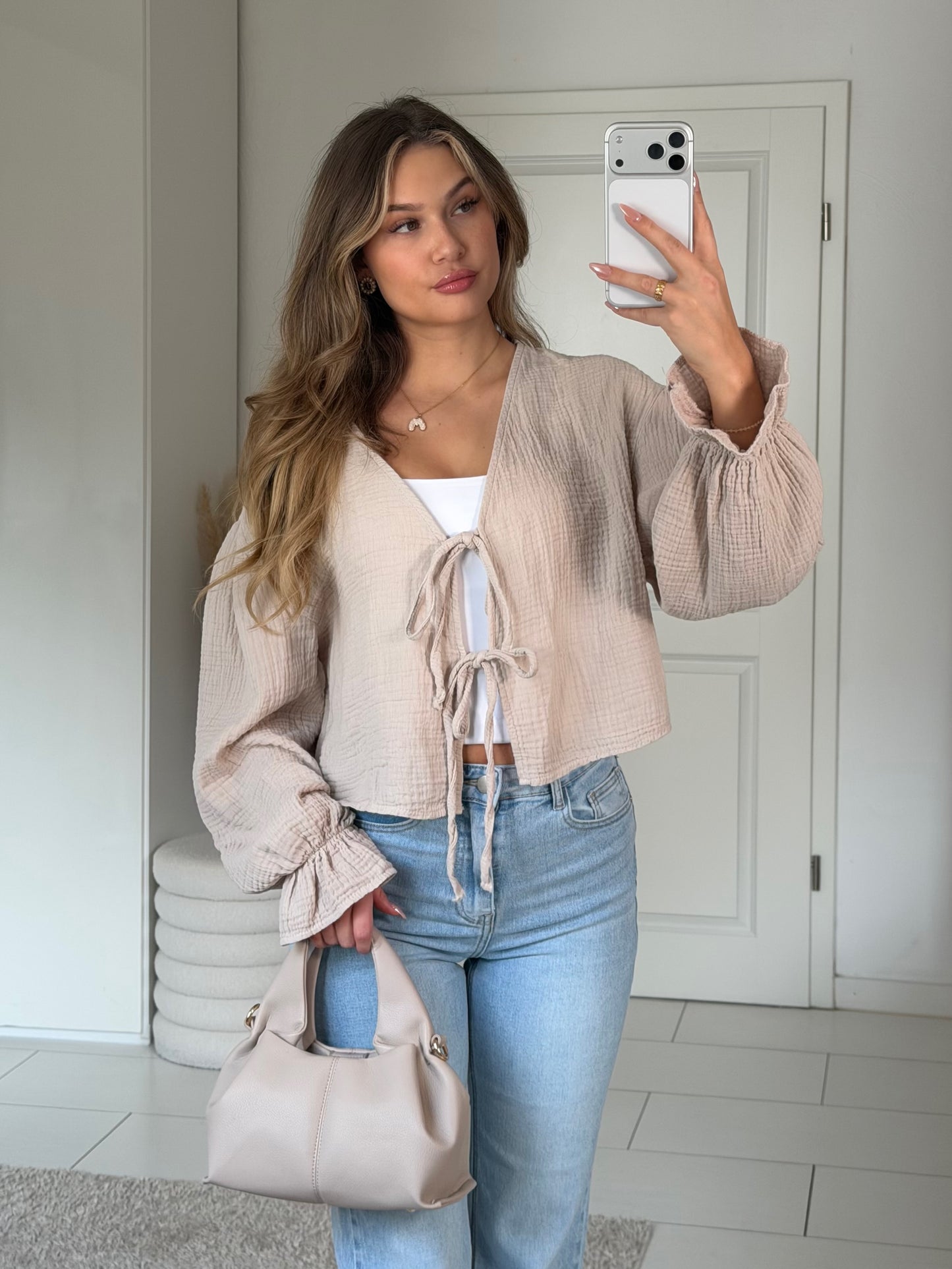 Musselin Schleifi Bluse