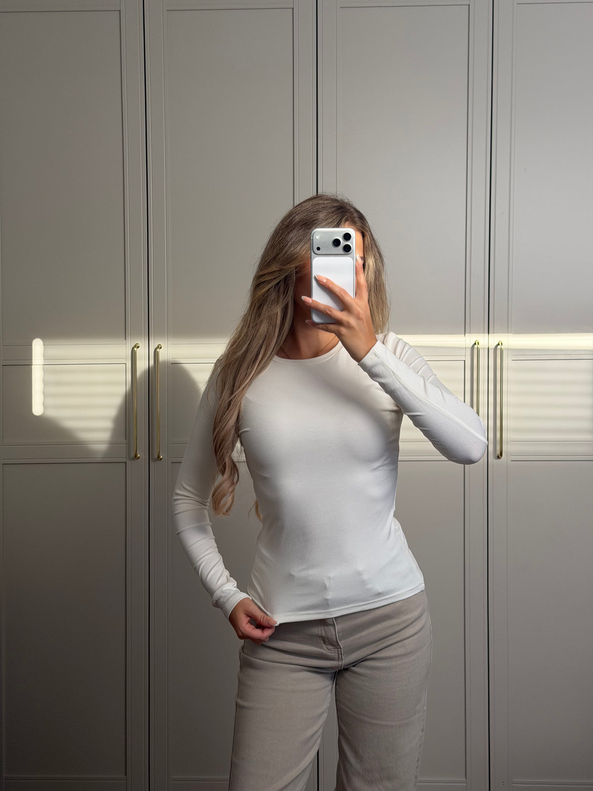 Basic Langarm Oberteil