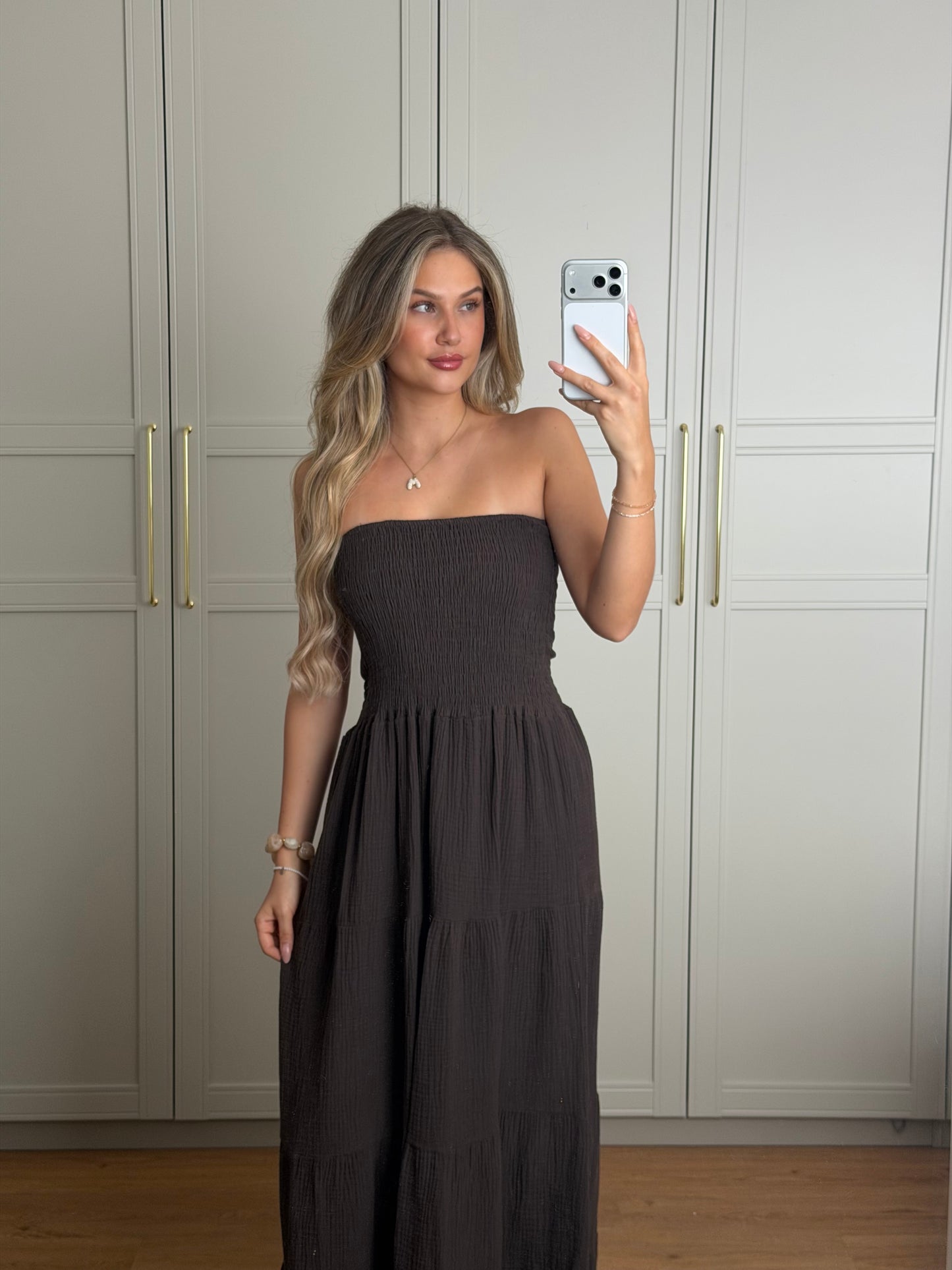 Musselin maxi dress