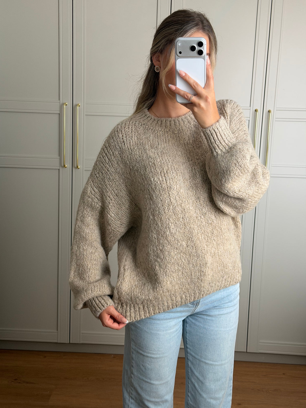 Maxine Strickpullover - taupe
