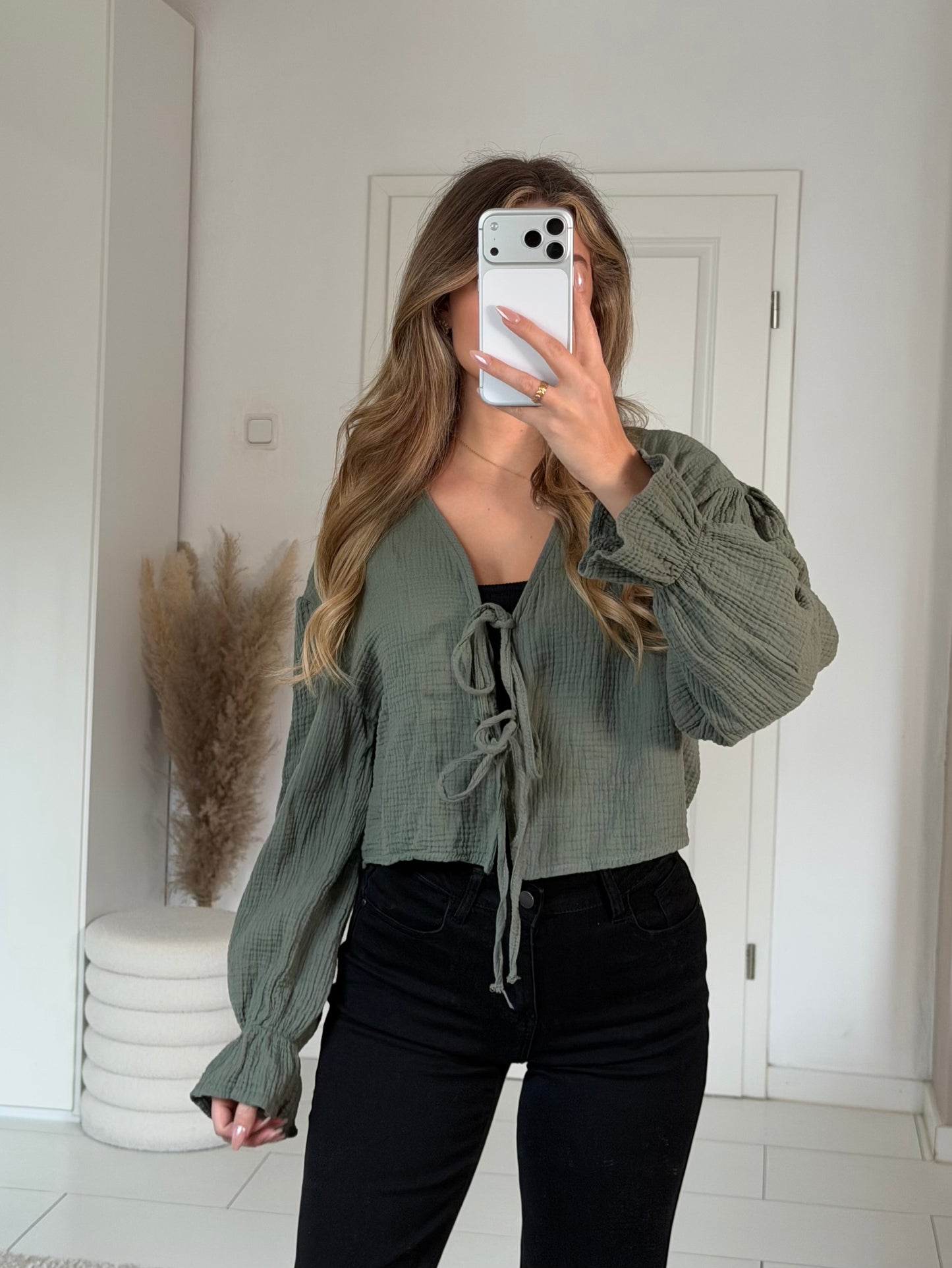 Musselin Schleifi Bluse