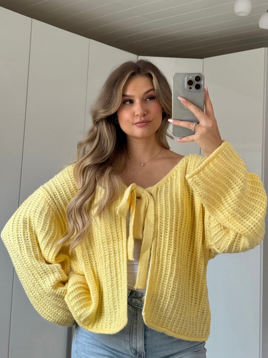 Knoten Cardigan - Butter Yellow