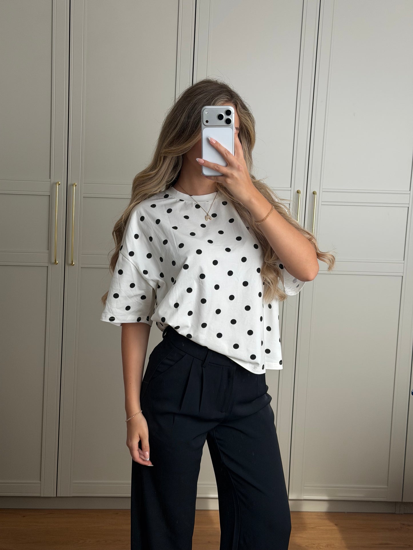 Punkte Oversized Shirt