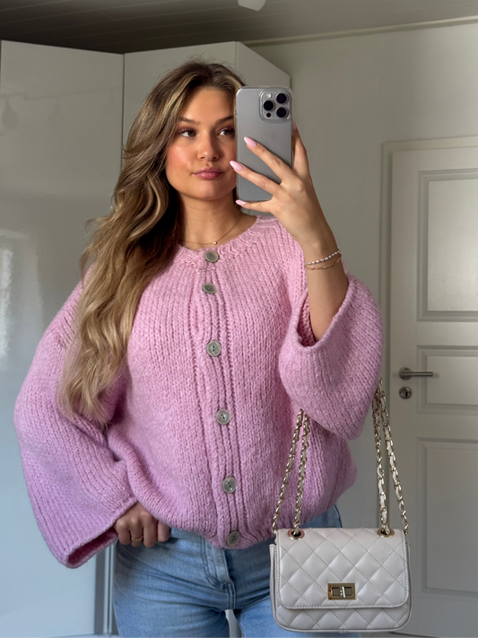 Cozy Everyday Cardigan - Rosa