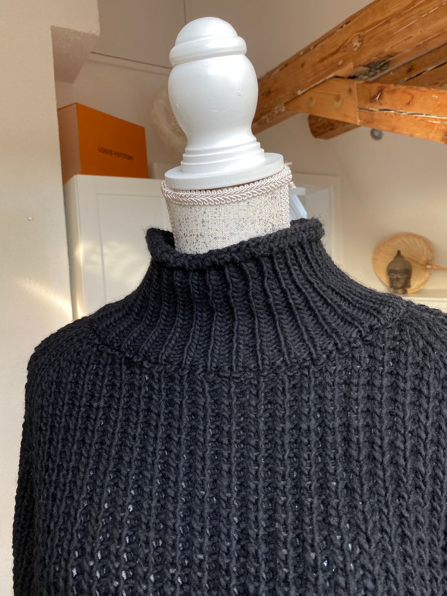 Bella Strickpullover - Schwarz