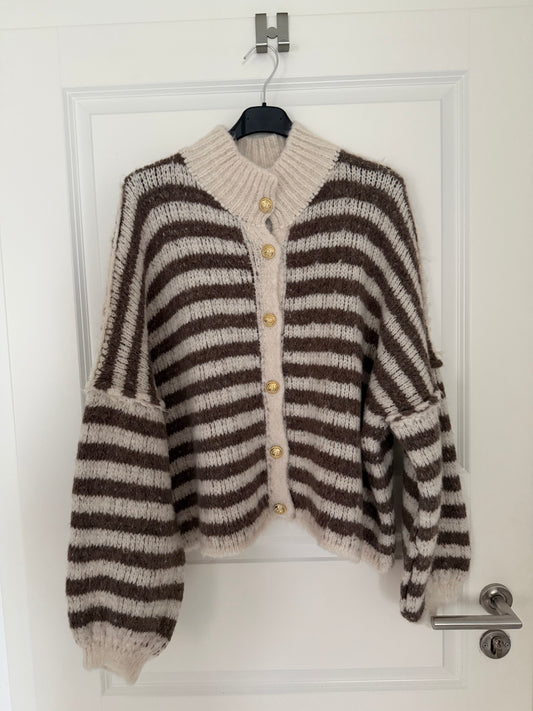 Cozy Stripe Cardigan