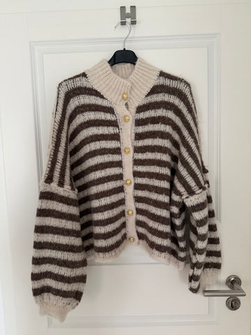 Cozy Stripe Cardigan
