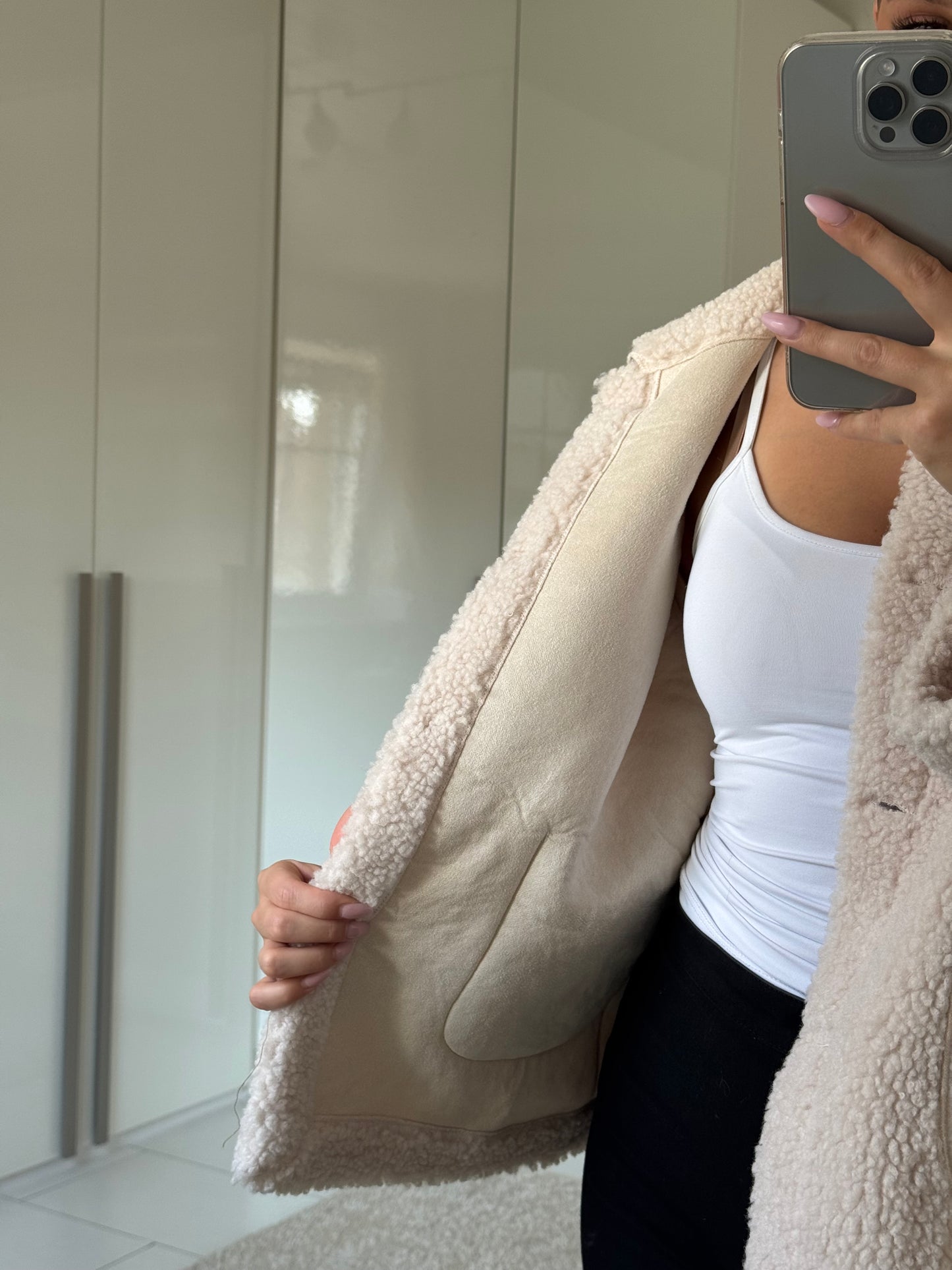 Teddy Jacke - Creme