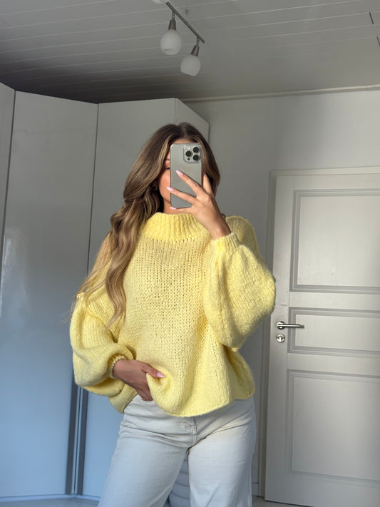Cozy Strickpullover - Butter yellow