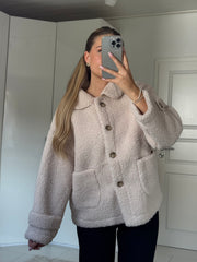 Teddy Jacke - Creme